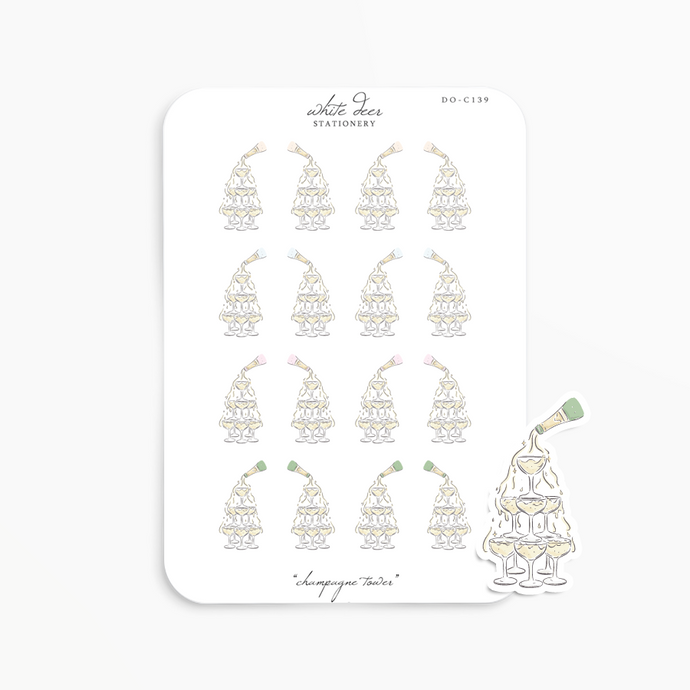 Champagne Tower Doodles