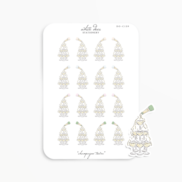 Champagne Tower Doodles
