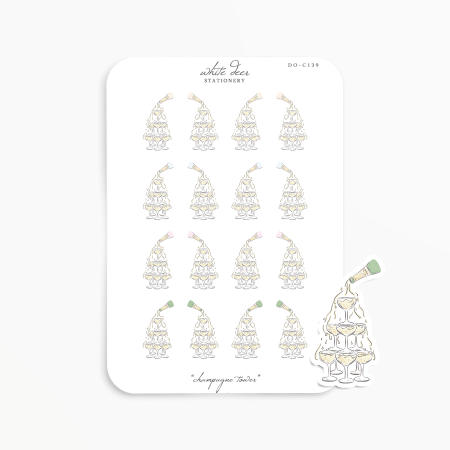 Champagne Tower Doodles