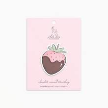 Load image into Gallery viewer, Chocolate Covered Strawberry - Vinyl Sticker