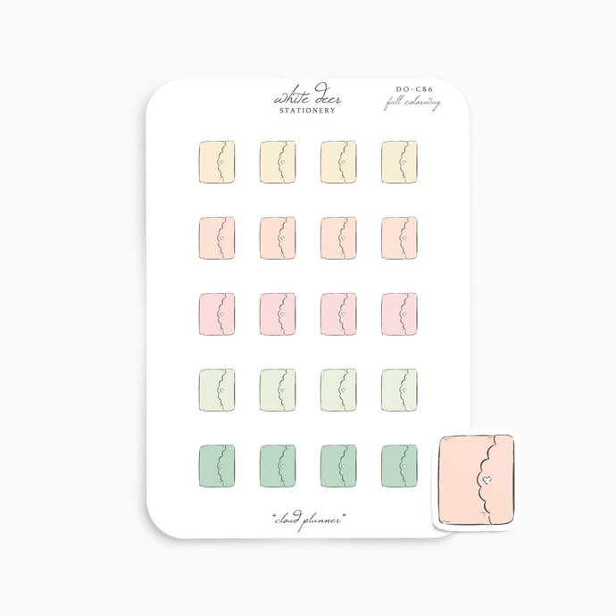 Cloud Planner - Fall Colorway Doodles