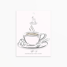 Load image into Gallery viewer, Coffee Cup Waterproof Vinyl Sticker