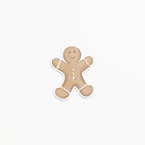 Gingerbread Man - Vinyl Sticker