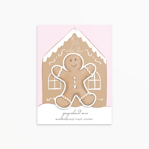 Gingerbread Man - Vinyl Sticker