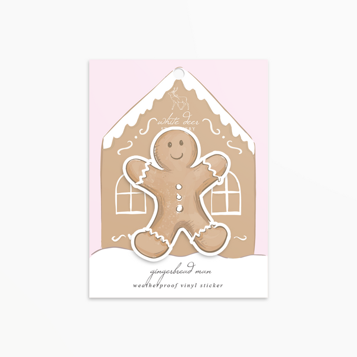 Gingerbread Man - Vinyl Sticker