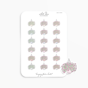 Hanging Flower Basket Doodles
