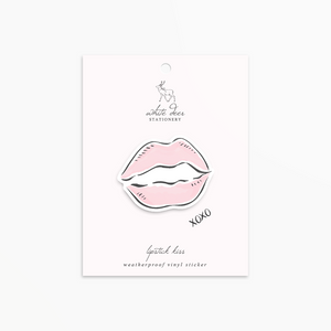 Lipstick Kiss - Vinyl Sticker