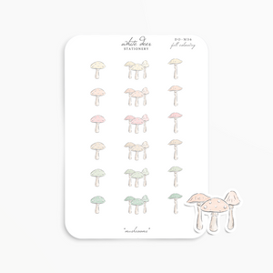 Mushrooms - Fall Colorway Doodles