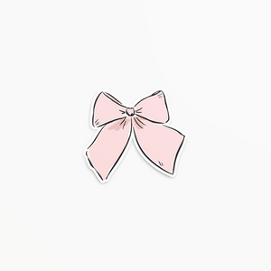 Pink Bow - Vinyl Sticker