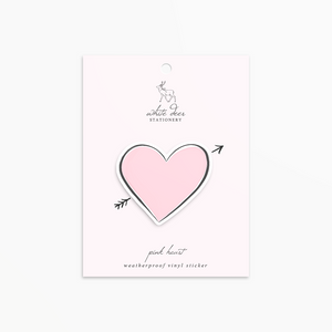 Pink Heart - Vinyl Sticker