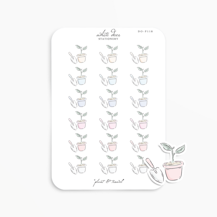 Plant & Trowel Doodles