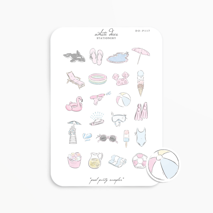 Planner Stickers | Ice Cream Doodles – White Deer Stationery