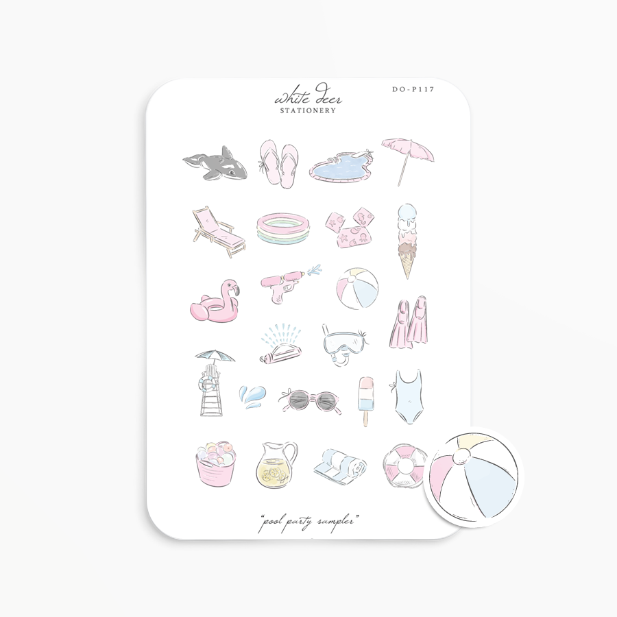Pool Party Sampler Doodles
