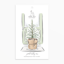 Load image into Gallery viewer, Potted Holiday Tree Waterproof Vinyl Sticker