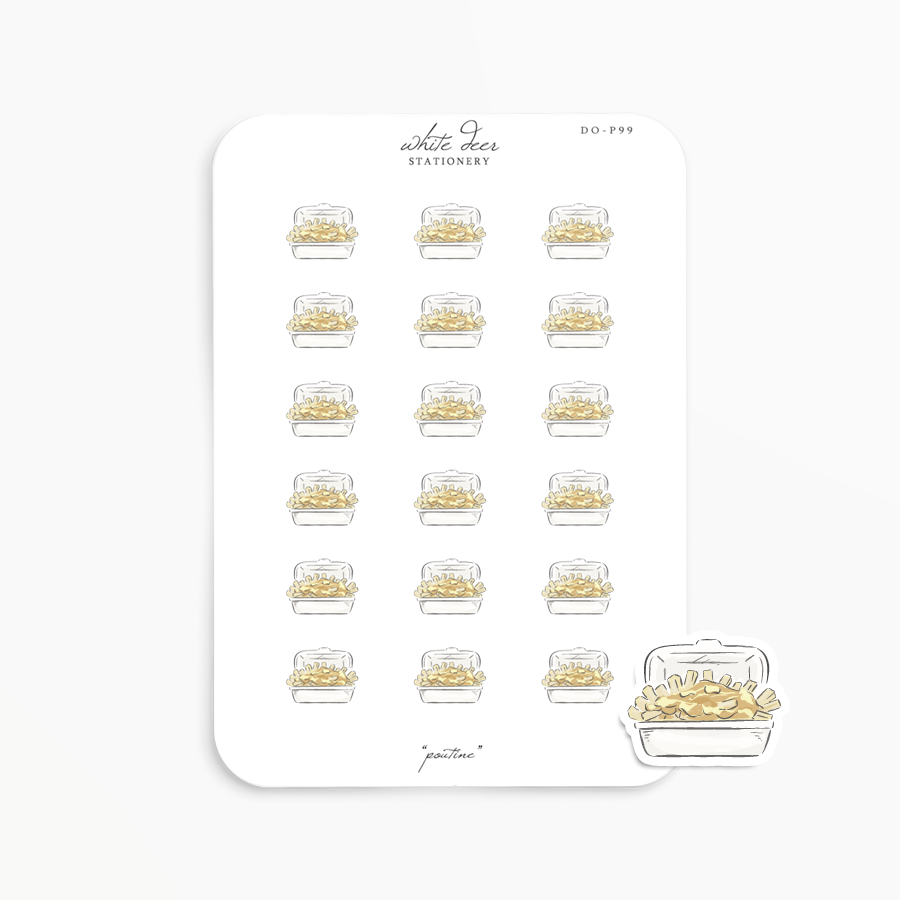 Poutine Doodles – White Deer Stationery