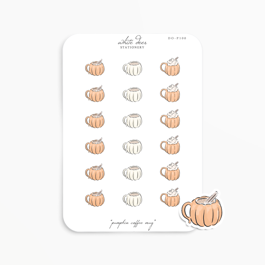 Pumpkin Coffee Mug Doodles