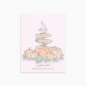 Pumpkin Patch - Clear Vinyl Sticker