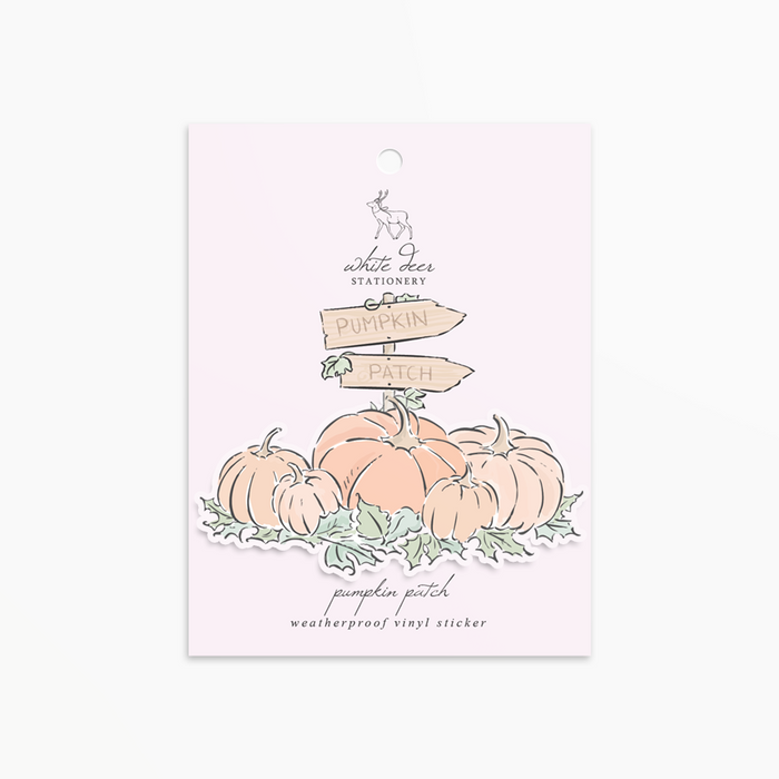 Pumpkin Patch - Clear Vinyl Sticker