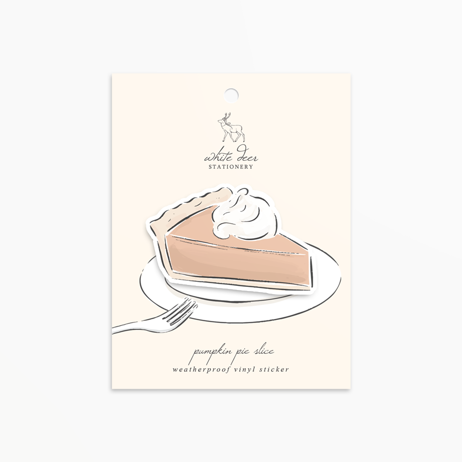 Pumpkin Pie Slice - Vinyl Sticker