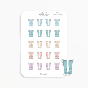 Rain Boots Doodles - Summer Colorway