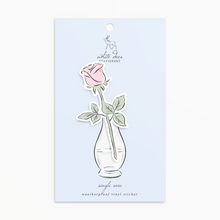 Load image into Gallery viewer, Single Rose - Vinyl Sticker