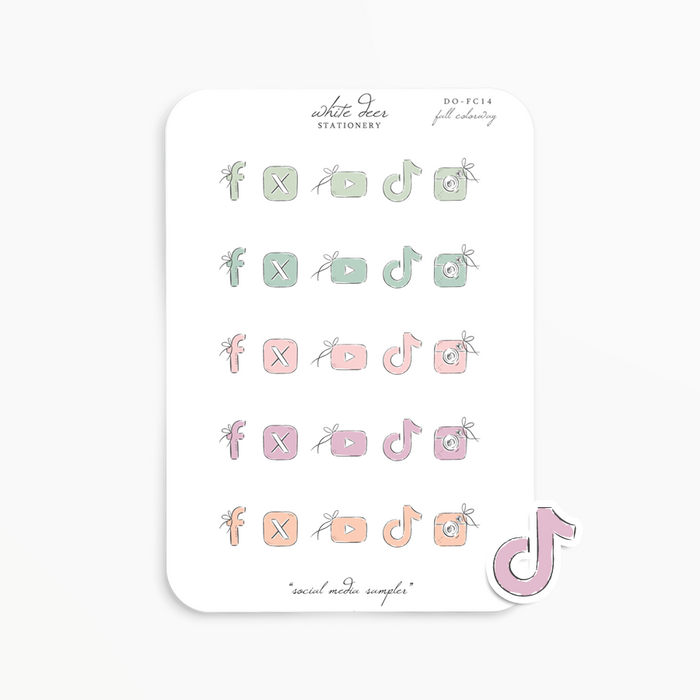 Social Media Sampler Doodles - Fall Colorway