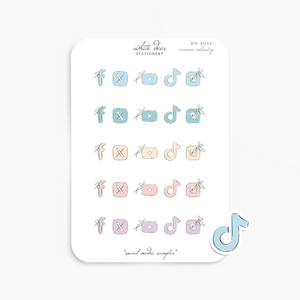 Social Media Sampler Doodles - Summer Colorway