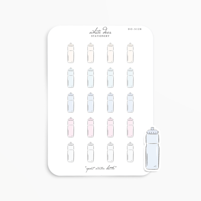 Sport Water Bottle Doodles