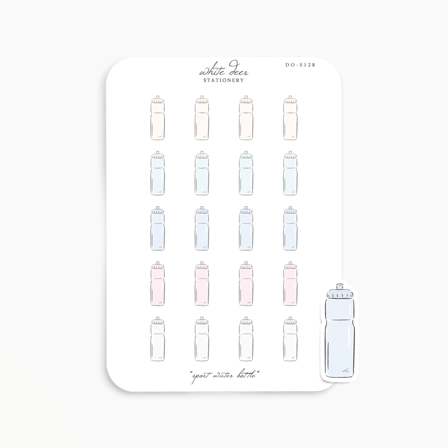 Sport Water Bottle Doodles