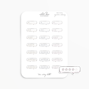 Star Rating Bubble Doodles - Signature Colorway