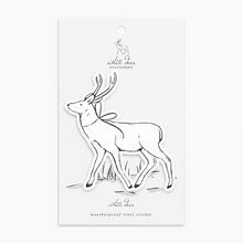 Load image into Gallery viewer, White Deer Clear Waterproof Vinyl Sticker