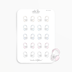 Wireless Headphones Doodles
