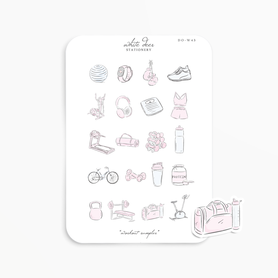 Workout Sampler Doodles
