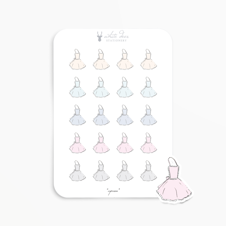 Planner Stickers | Apron Doodles – White Deer Stationery