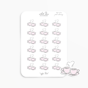 Coffee Date - Pink Colorway Doodles