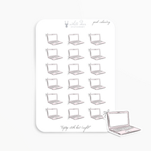 Load image into Gallery viewer, Laptop With Bow - Pink Colorway Doodles